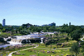 The Falls of the Big Sioux River!